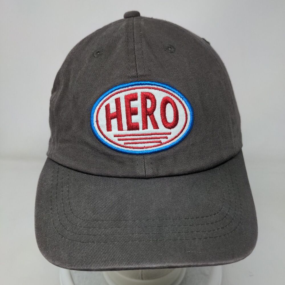 Hero Slideback Hat Gray One Size Solid Embroidere… - image 2